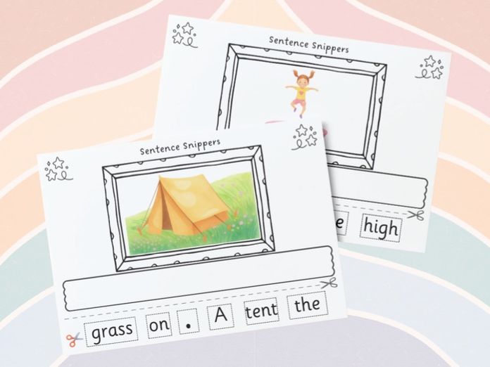 Phonics - Sentence Snippers CVCC/CCVC