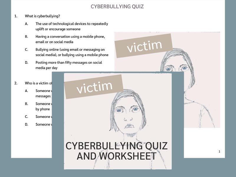 Cyberbullying Quiz and Worksheet  (US)