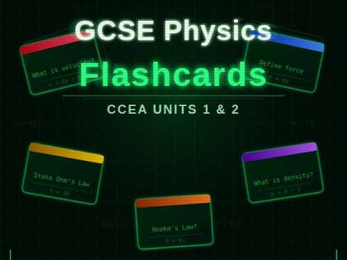 CCEA GCSE Physics Flash card bundle (320 cards)