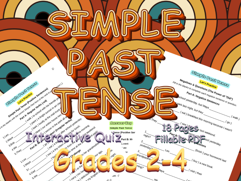 Simple Past Tense Worksheets: KS2(Gr2-4)