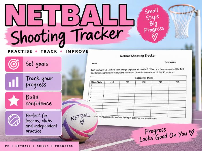 Netball - Shooting Tracker for Pupils