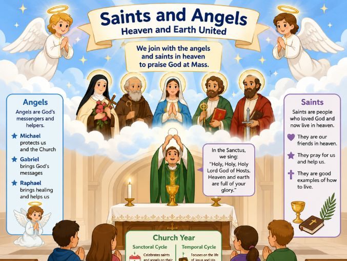 Y9: KS3 CATHOLIC RED: To the ends of the Earth - L8: Devotion to angels and saints in the liturgy