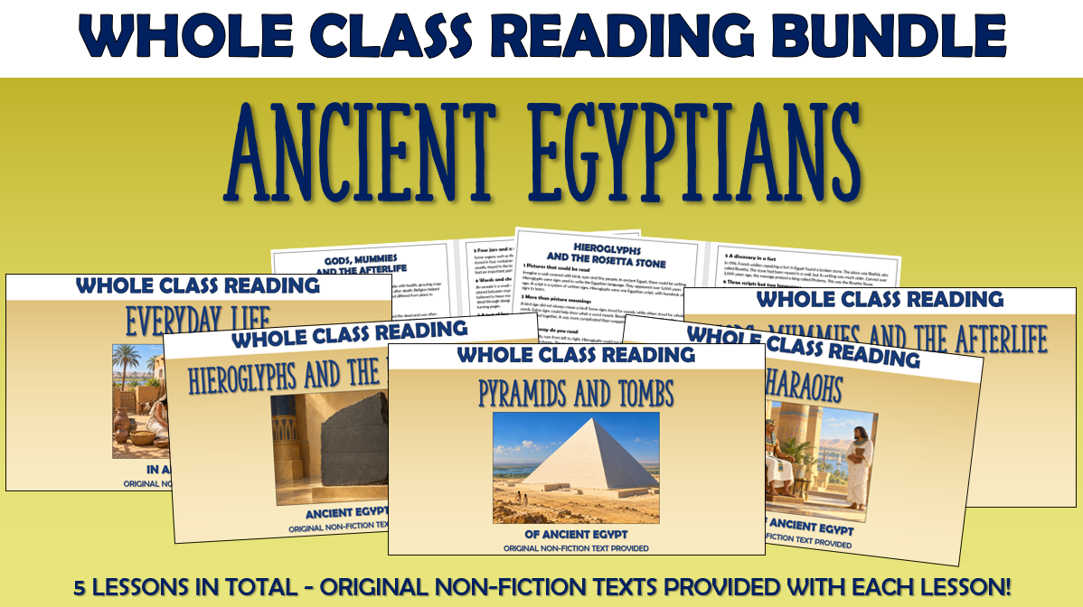 Ancient Egyptians Whole Class Reading Bundle!