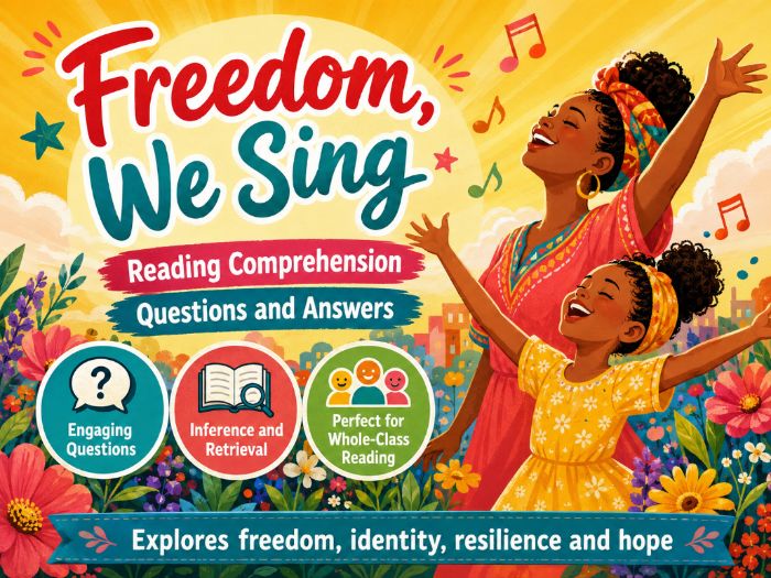 Freedom, We Sing - Comprehension - LKS2