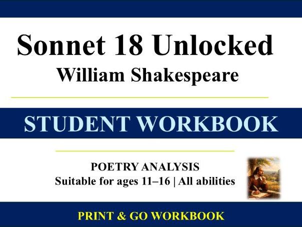 Sonnet 18 Unlocked – Student Workbook