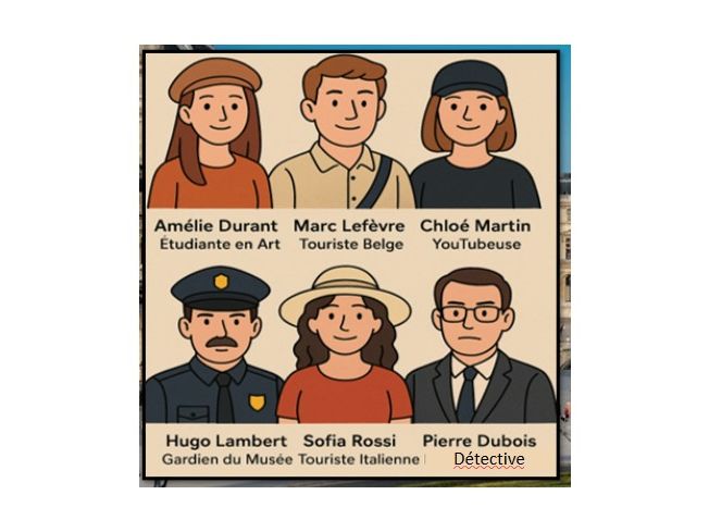 KS3 French Game - Who Stole the Mona Lisa?