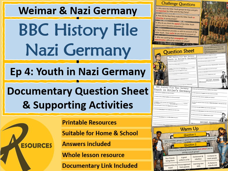 Nazi Germany - Hitler Youth - BBC Nazi File Documentary Question & Activity Sheet