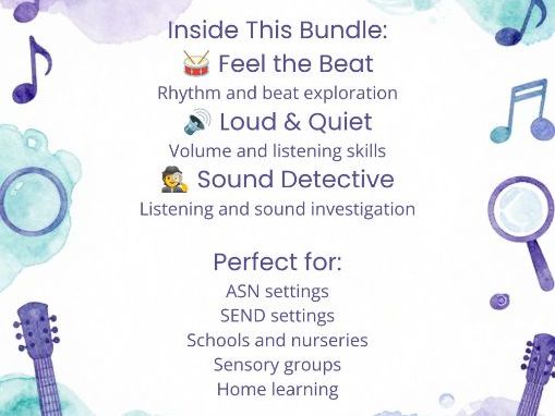 SoftSteps Sound Explorers Volume 1 | Music, Listening & Movement Sessions | ASN & SEND Resource