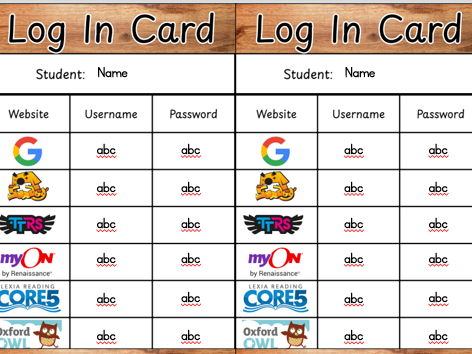 Login Cards