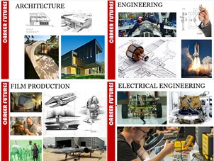 Design and technology careers display A3