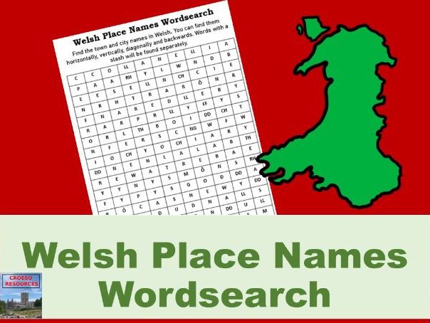 Welsh Place Names Wordsearch