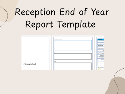 EYFS Reception end of year report format
