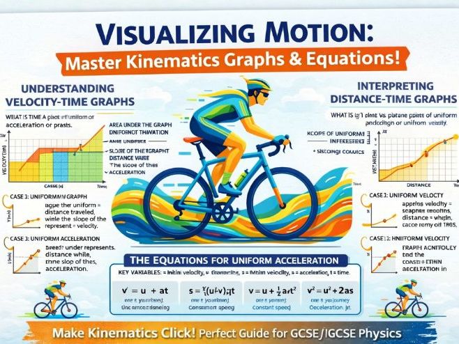 Physics - Infographic - Visualising Motion - Graphs and Equations