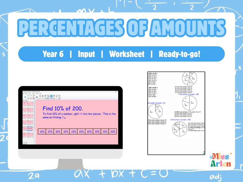 Year 6 Percentages of Amounts