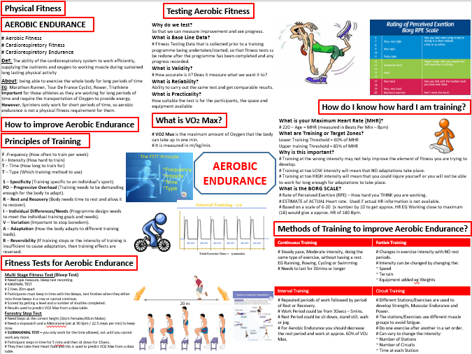 Level 2 BTEC - UNIT 1 Fitness for Sport and Exercise - ONLINE TEST Revision Booklet