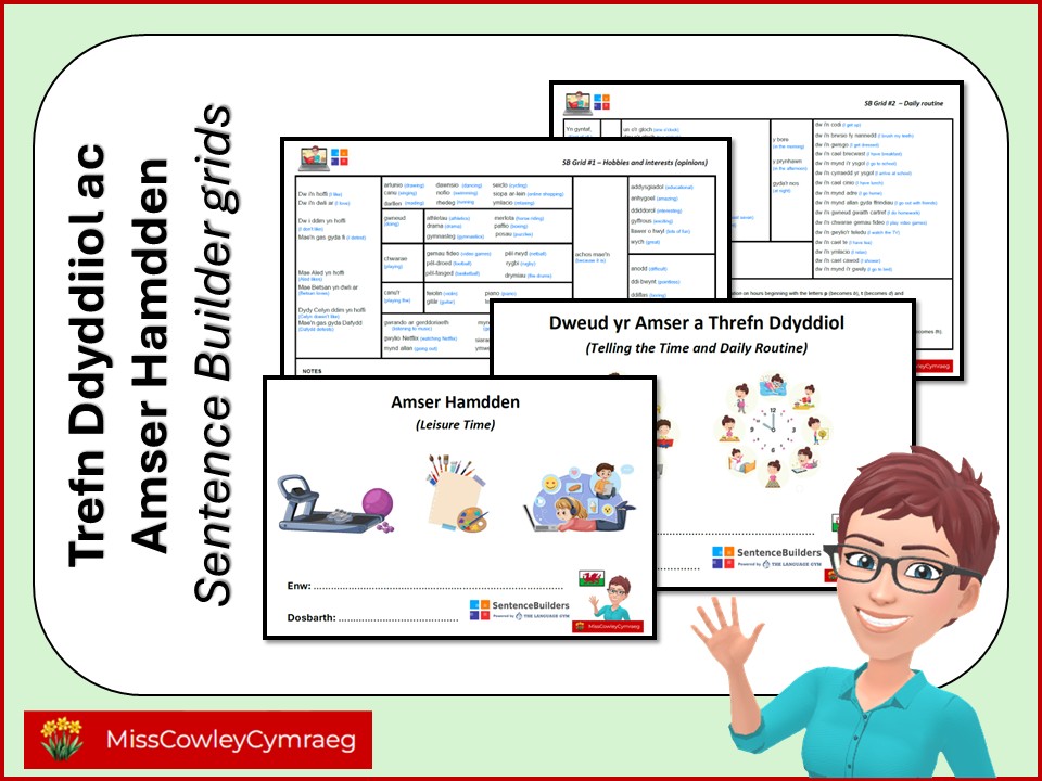 Trefn Ddyddiol ac Amser Hamdden booklets