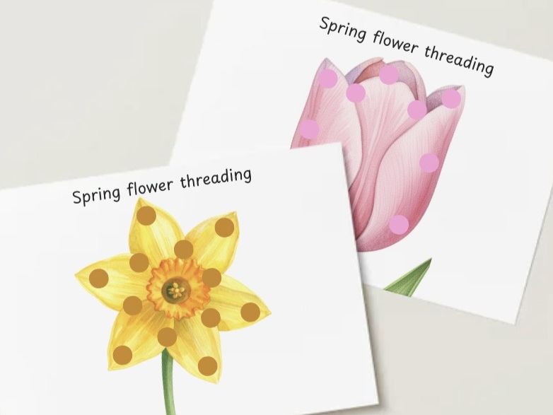 Spring flower threading