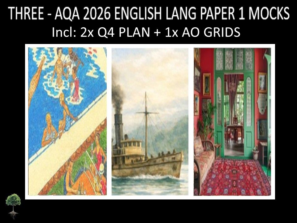 THREE - AQA PAPER 1 | 2026 FULL MOCKS | Q4 PLAN | AO GRIDS