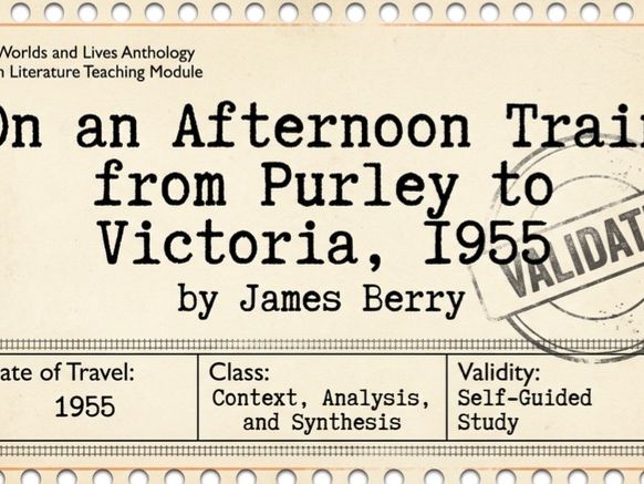 On an Afternoon Train from Purley to Victoria, 1955 Poetry Analysis | AQA Worlds