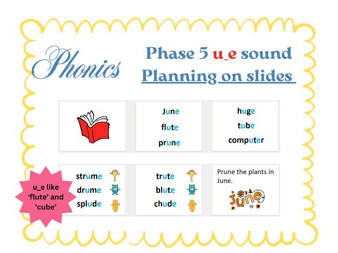 Year 1 Phonics u_e long and short