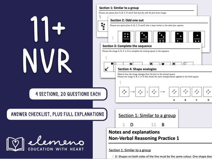11+ Non-Verbal Reasoning Practice Test 1