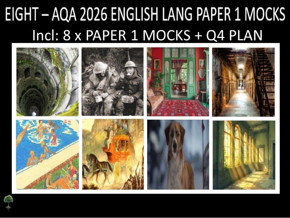 EIGHT - AQA   PAPER 1 | 2026 FULL MOCKS | Q4 PLAN