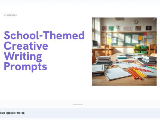 School-Themed Creative Writing Inspiration - 20 Images - Powerpoint