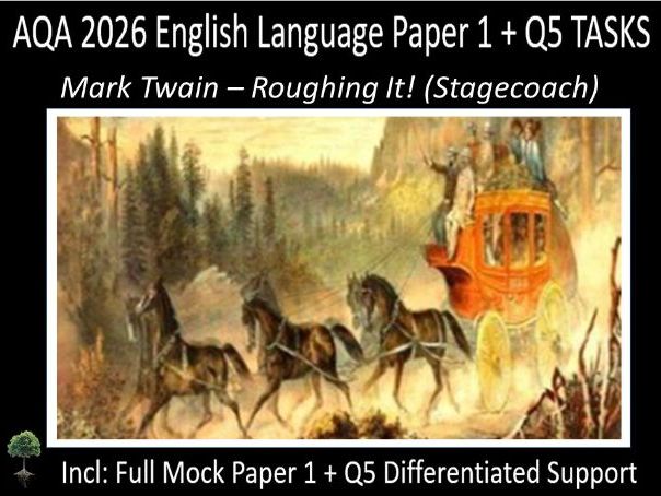 One AQA 2026 English Language Paper 1 Mock | Q5 TASKS - (Twa)