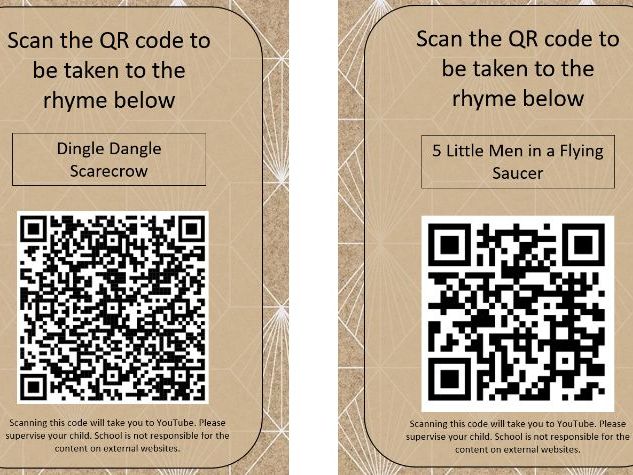 Nursery Rhyme QR codes