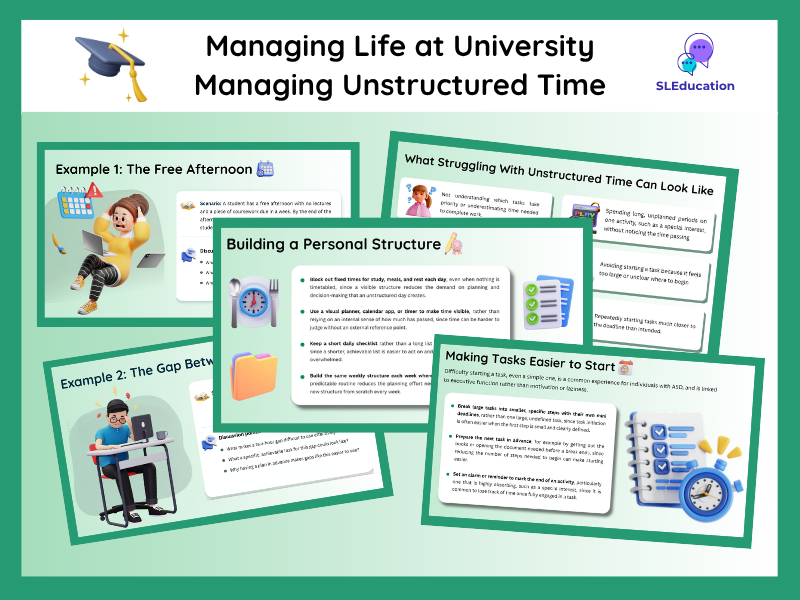 Managing Unstructured Time | Life at University | Executive Functioning | Autism