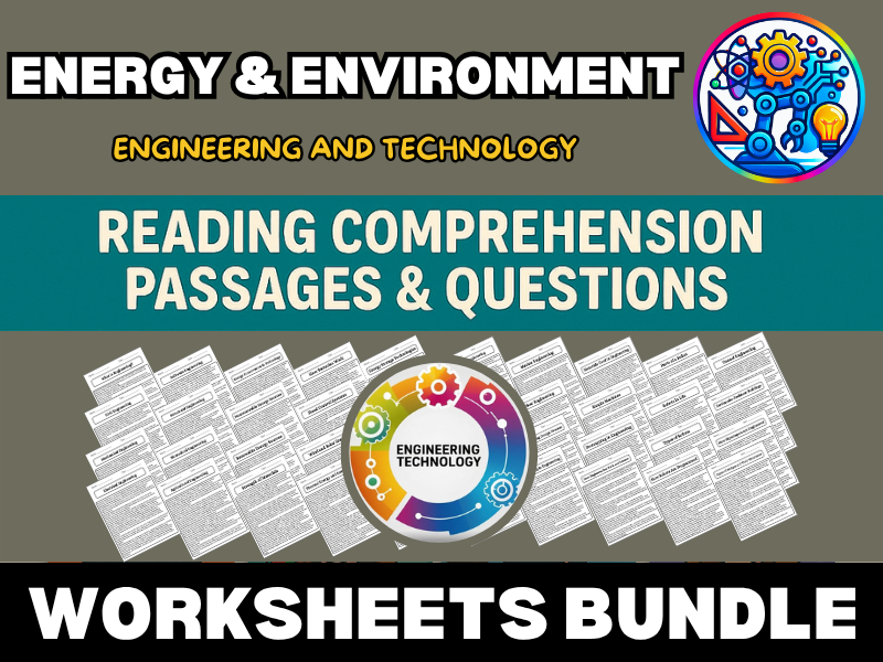 Energy & Environment - Engineering and Technology Reading Comprehension ...