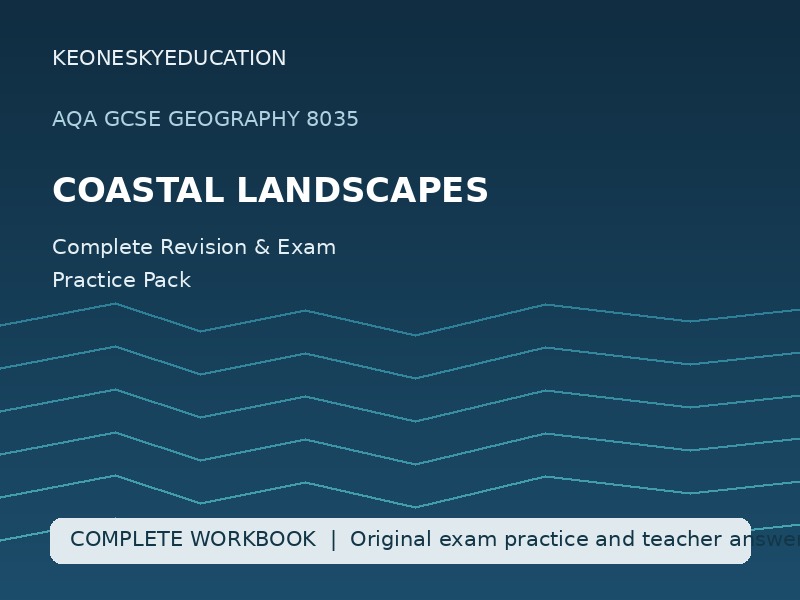 AQA GCSE Geography 8035 | Coastal Landscapes | Complete Revision & Exam Practice Pack