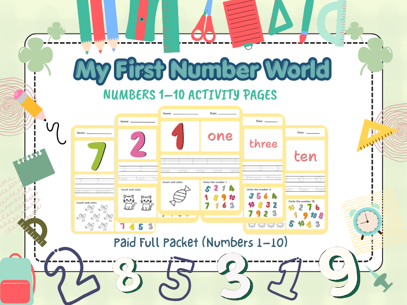 My First Number World: Numbers 1-10 Full Pack
