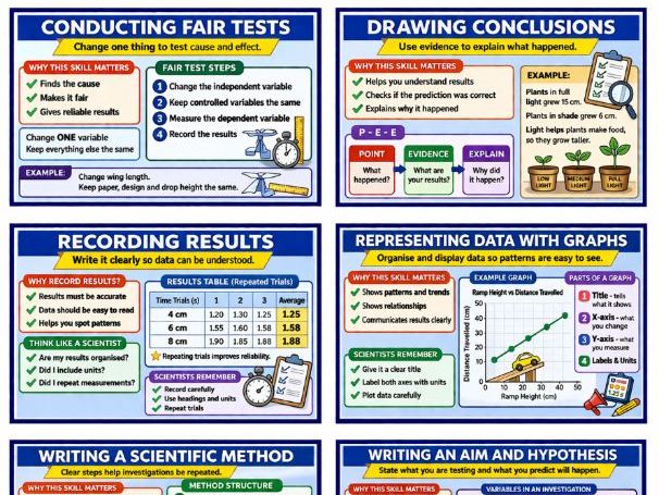 Recording Results Poster:  Investigate Like a Scientist