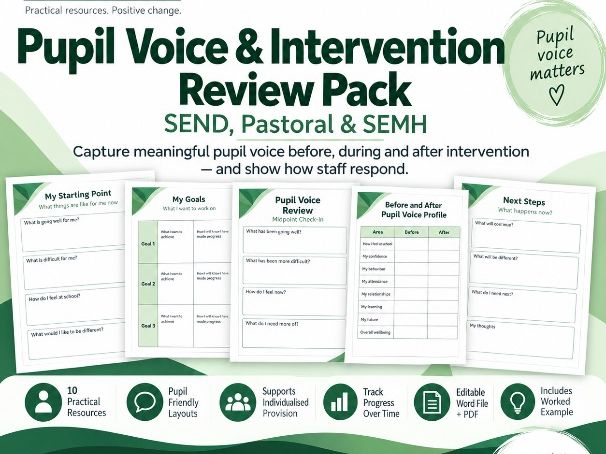 Pupil Voice & Intervention Review Pack