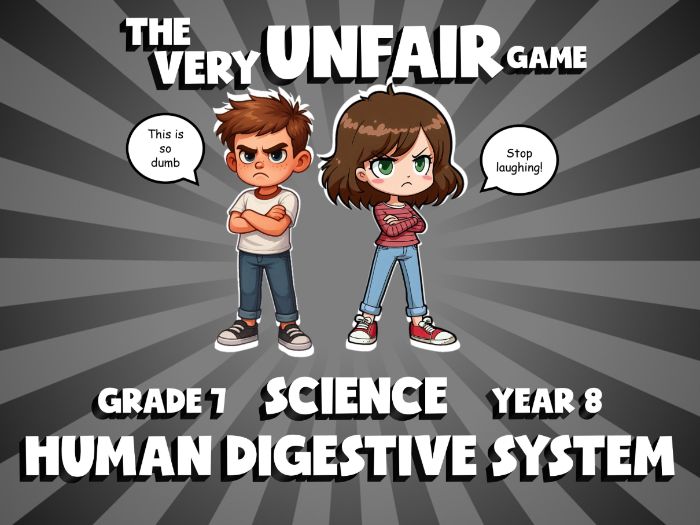 Human Digestive System VERY UNFAIR GAME | No-Prep Year 8 Science Review Activity