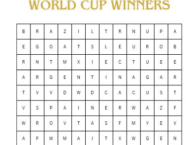 FIFA World Cup 2026 Wordsearches x 3