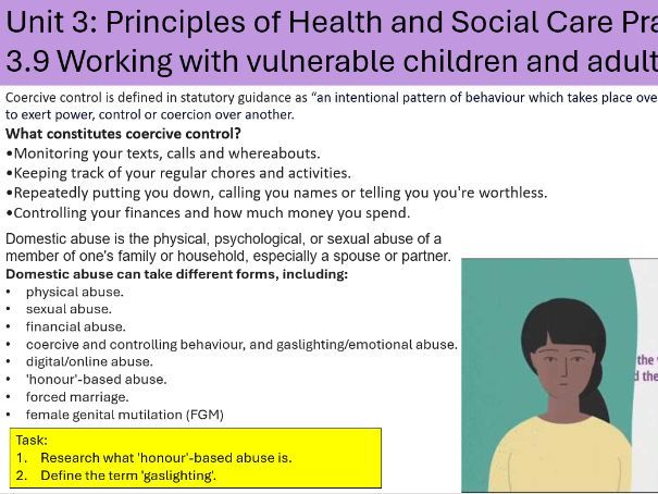AAQ Health and Social Care - Unit 3 - Complete Aim A