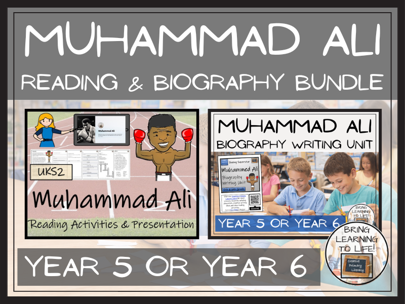 Muhammed Ali Reading Comprehension & Biography Bundle | UKS2