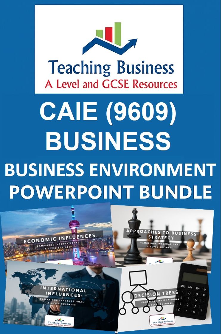 CAIE (9609) Business - Business and its Environment (A Level)
