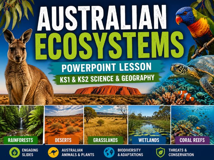 Australian Ecosystems PowerPoint | KS1 KS2 Science & Geography