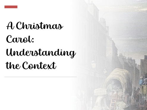 A Christmas Carol Context
