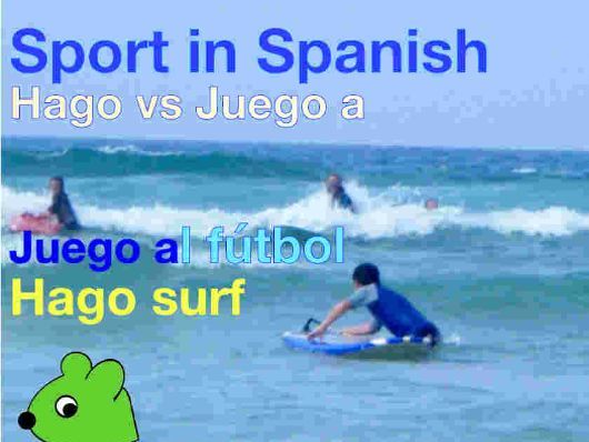 Talk about Sport in Spanish - Juego a + Hago