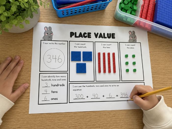 Place Value Worksheet Hundreds Tens Ones