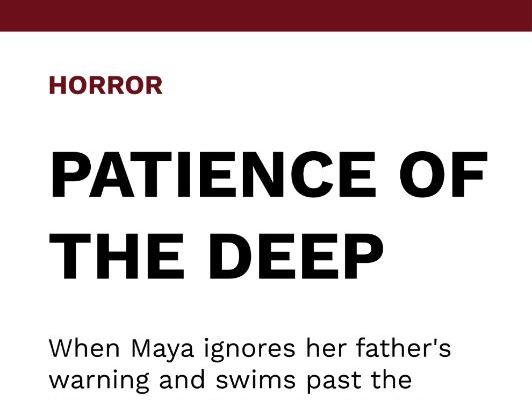 HORROR STORY for Reluctant Readers - PATIENCE OF THE DEEP - High-Interest Short Fiction