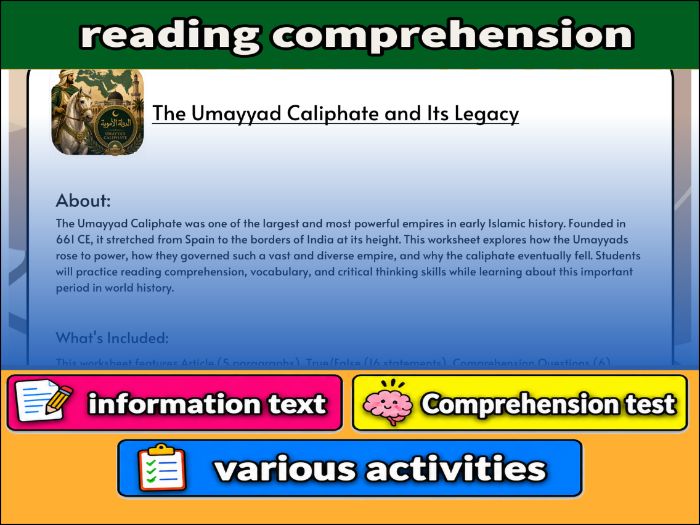 The Umayyad Caliphate and Its Legacy - Reading Comprehension & Activities