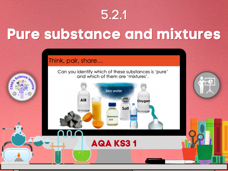 Pure substances and mixtures (KS3 1) Teaching Resources