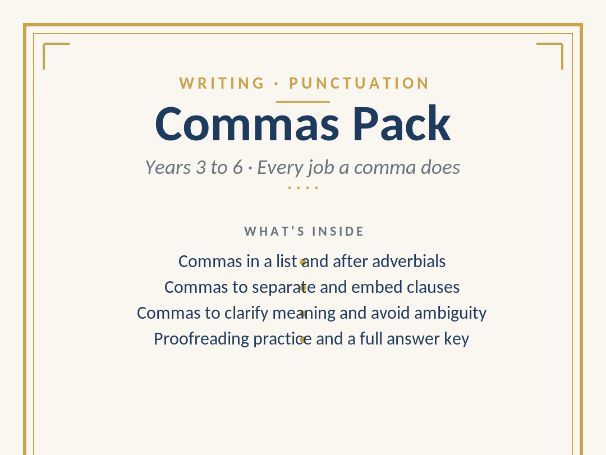 Commas Pack