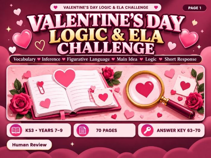 Valentine's Day Logic & English Challenge | KS3 Reading Comprehension, Inference & Reasoning