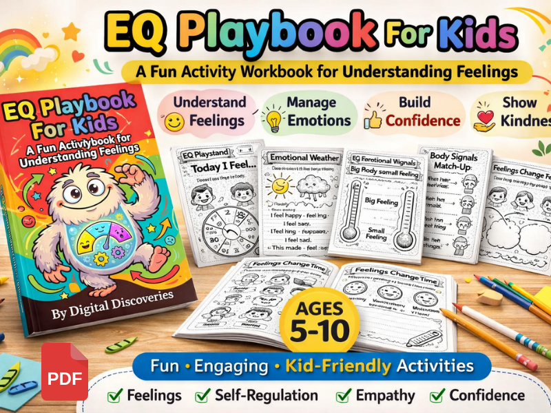 My Feelings Playbook–Social Emotional Learning Workbook for Kids | Emotional Intelligence Activity
